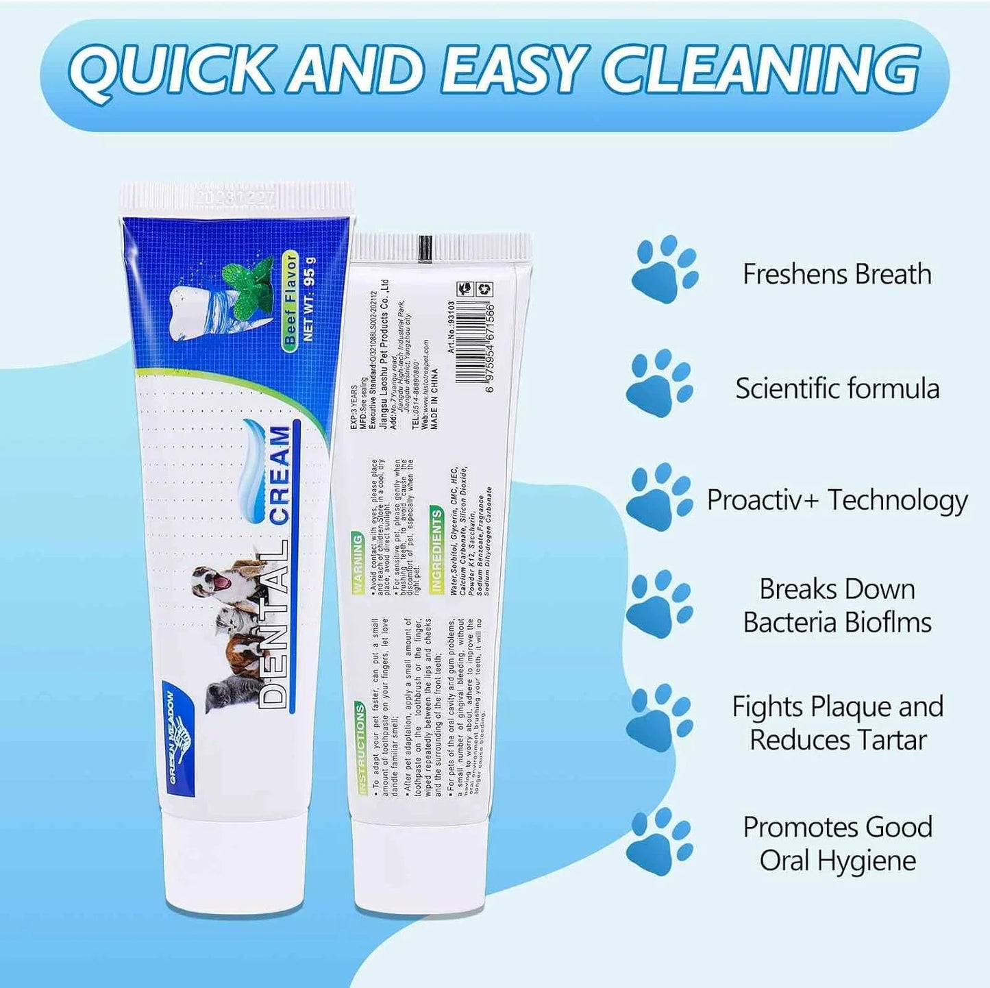 🦷 4-in-1 Dog Dental Care Kit