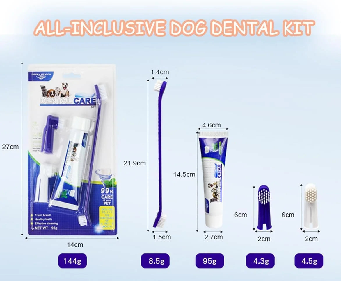 🦷 4-in-1 Dog Dental Care Kit