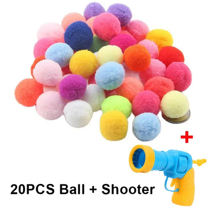 🎯 Interactive Cat Toy Launcher – Plush Ball Shooting Fun!