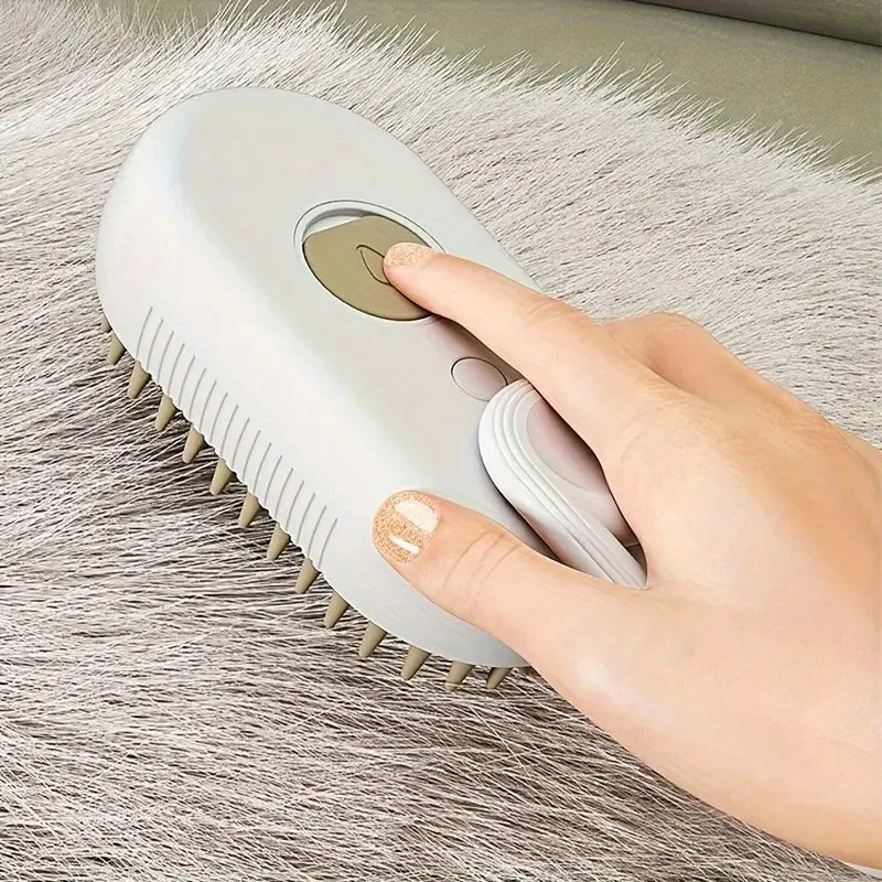 🧴🐾 2-in-1 Steam Grooming Brush – Deep Cleaning & Detangling for Dogs & Cats🐶🐱