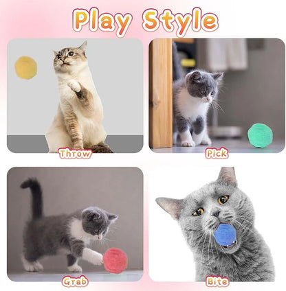 🎯 Interactive Cat Toy Launcher – Plush Ball Shooting Fun!