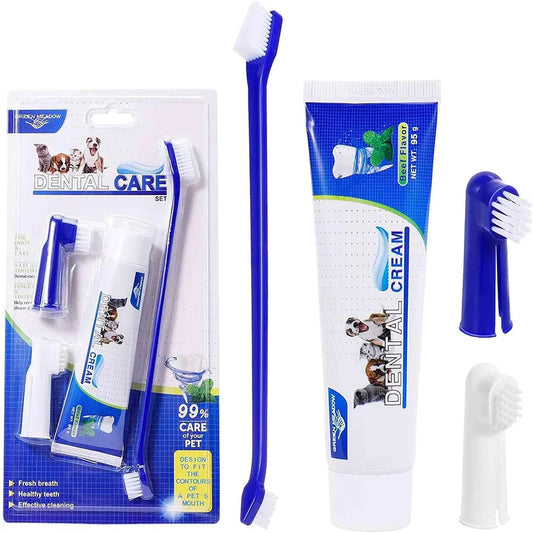 🦷 4-in-1 Dog Dental Care Kit