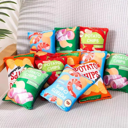 🍟 Crunchy Plush Chips Toy – Crinkle Sound Fun for Dogs 🐾