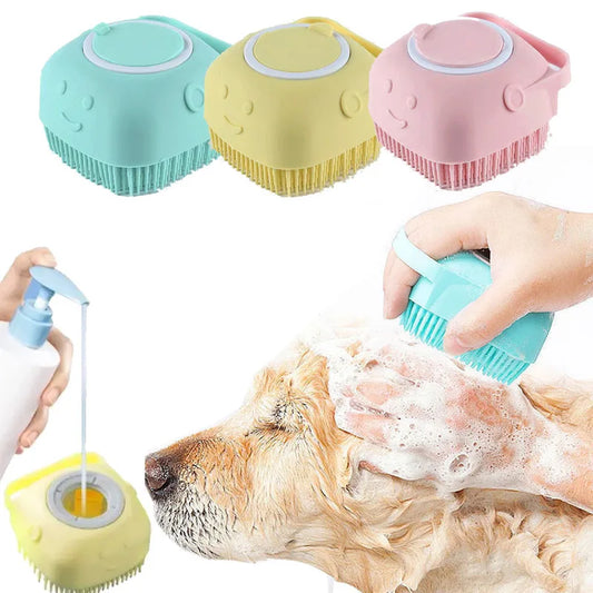 🧤 Silicone Grooming & Bath Gloves – Massage, Clean & De-Shed! 🛁🐾
