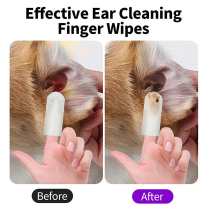 🧼 Pet Ear Cleaning Wipes – Gentle Daily Care for Dogs & Cats 🐶🐱