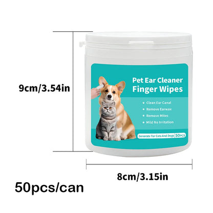 🧼 Pet Ear Cleaning Wipes – Gentle Daily Care for Dogs & Cats 🐶🐱