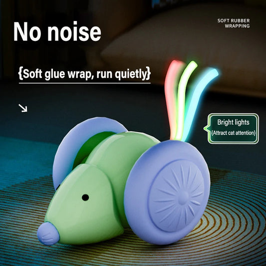 🐭🚗🐾Interactive Cat Toy Launcher – Feather & Ball Fun for Active Cats