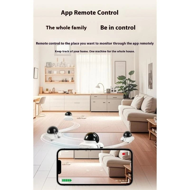 🤖 Pet Security Robot Camera – 1080P Live Feed + 2-Way Voice Chat 🎥🐾
