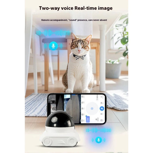 🤖 Pet Security Robot Camera – 1080P Live Feed + 2-Way Voice Chat 🎥🐾