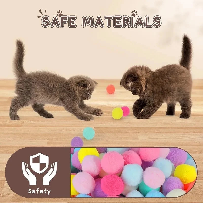 🎯 Interactive Cat Toy Launcher – Plush Ball Shooting Fun!