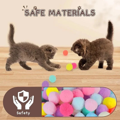 🎯 Interactive Cat Toy Launcher – Plush Ball Shooting Fun!