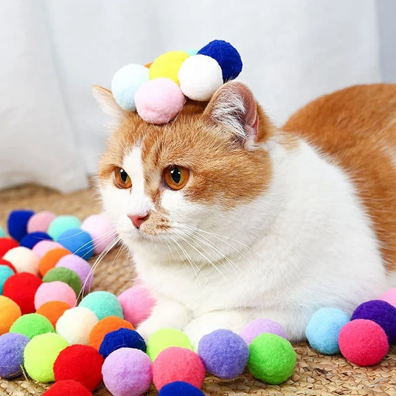 🎯 Interactive Cat Toy Launcher – Plush Ball Shooting Fun!