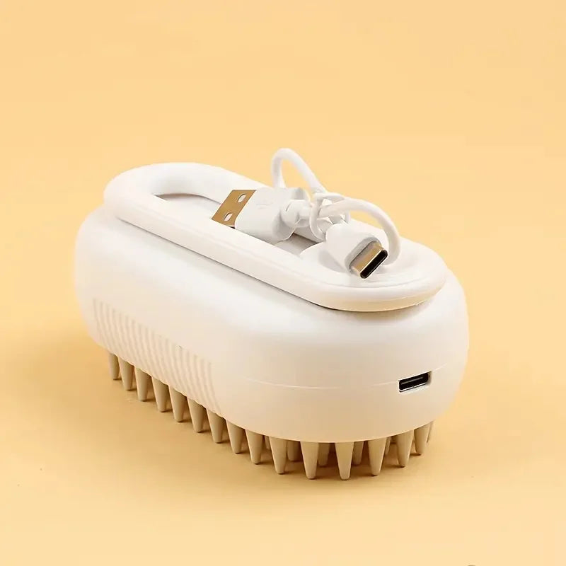 🧴🐾 2-in-1 Steam Grooming Brush – Deep Cleaning & Detangling for Dogs & Cats🐶🐱