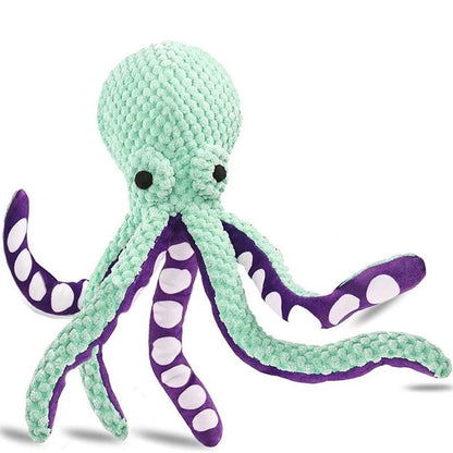 🐙Squeaky Plush Octopus Toy – Crinkle Legs & Fun Sounds for Dogs 🐾