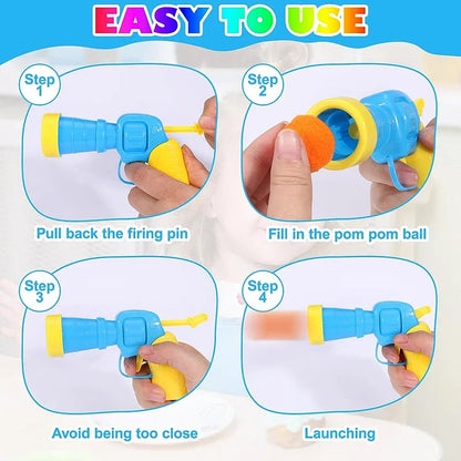 🎯 Interactive Cat Toy Launcher – Plush Ball Shooting Fun!