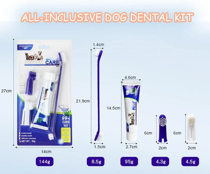 🦷 4-in-1 Dog Dental Care Kit
