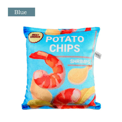 🍟 Crunchy Plush Chips Toy – Crinkle Sound Fun for Dogs 🐾